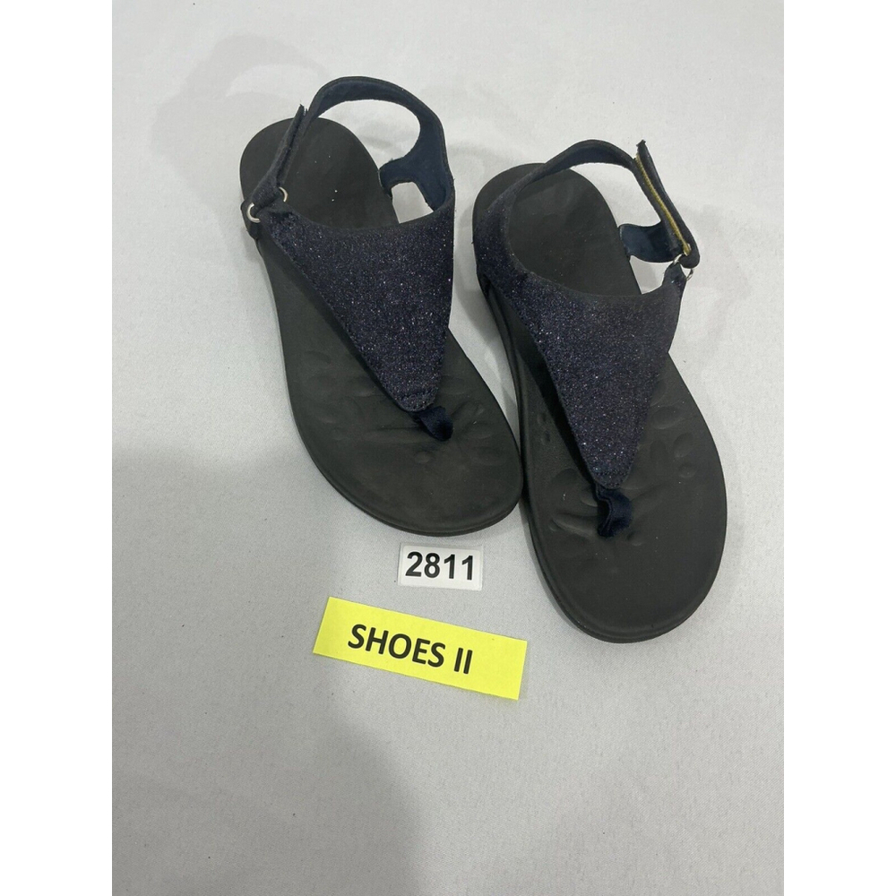 Womans Utenag 19zg02 39 (8.5) Blue Glitter Slip On Thong Slingback Sandals